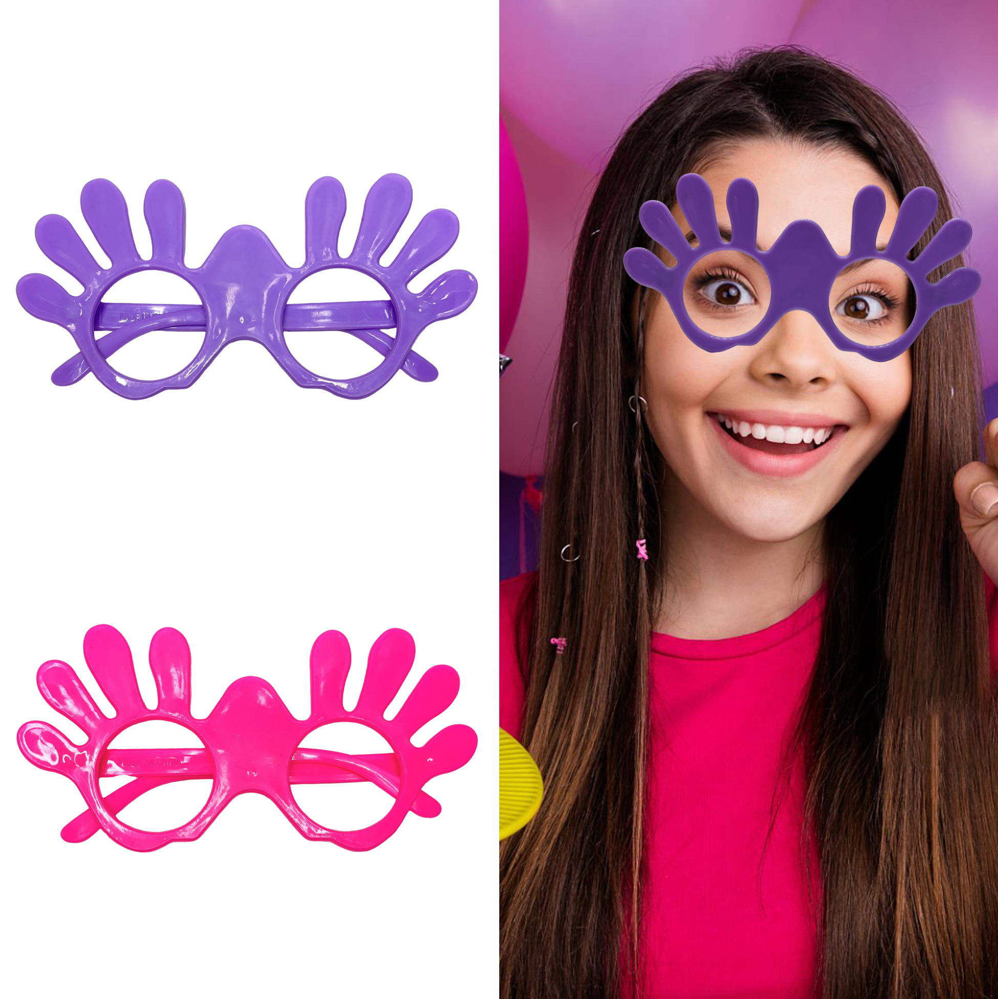 Hand-Shaped Party Glasses Set