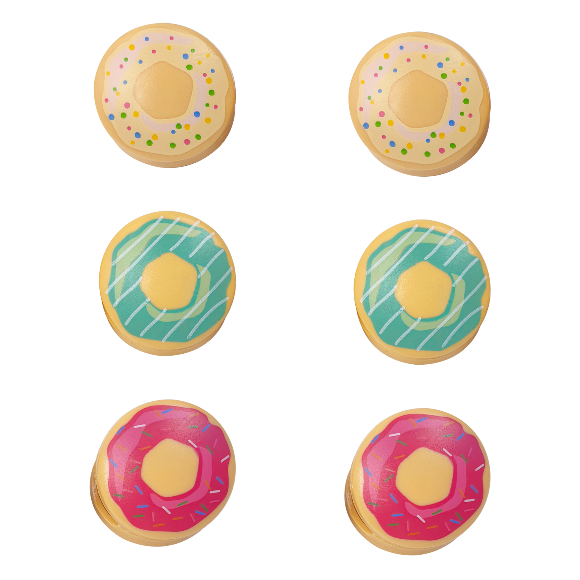 Donut-Shaped Plastic Clip Set of 6