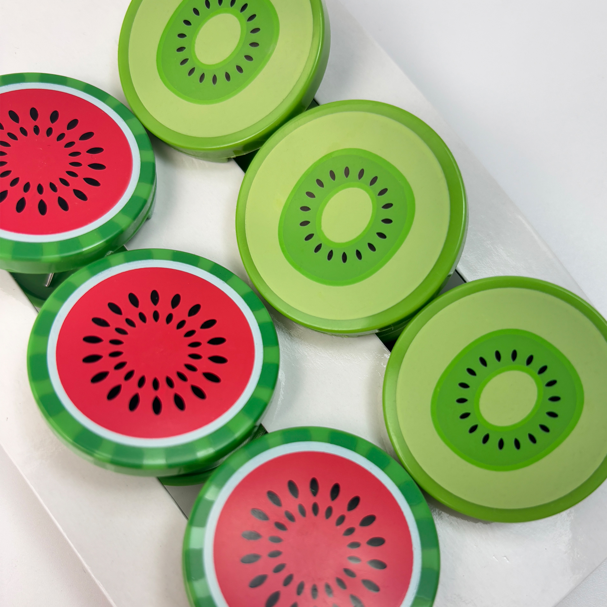Fruit-Themed Plastic Clip Set of 6