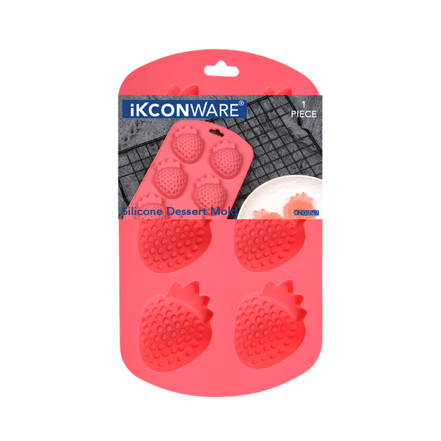 Strawberry-Shaped Silicone Dessert Mold