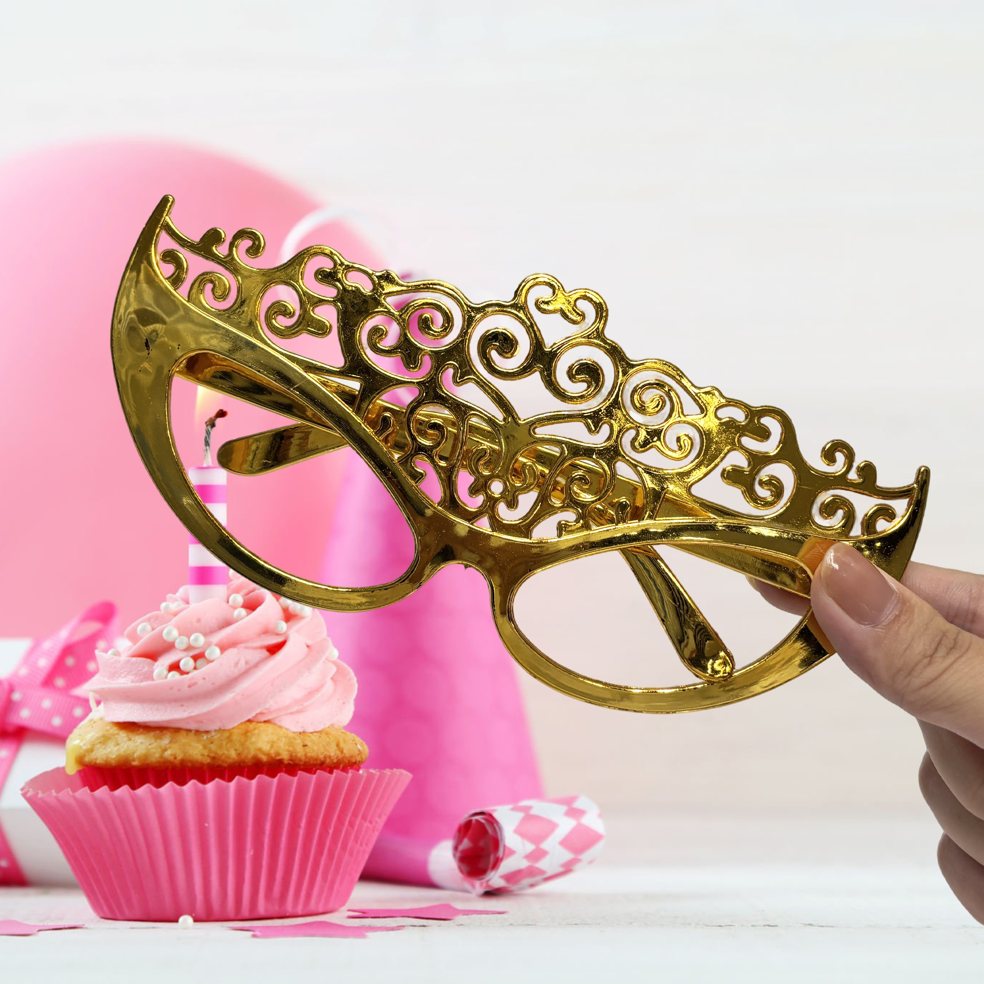 Ornate Filigree Party Mask Glasses