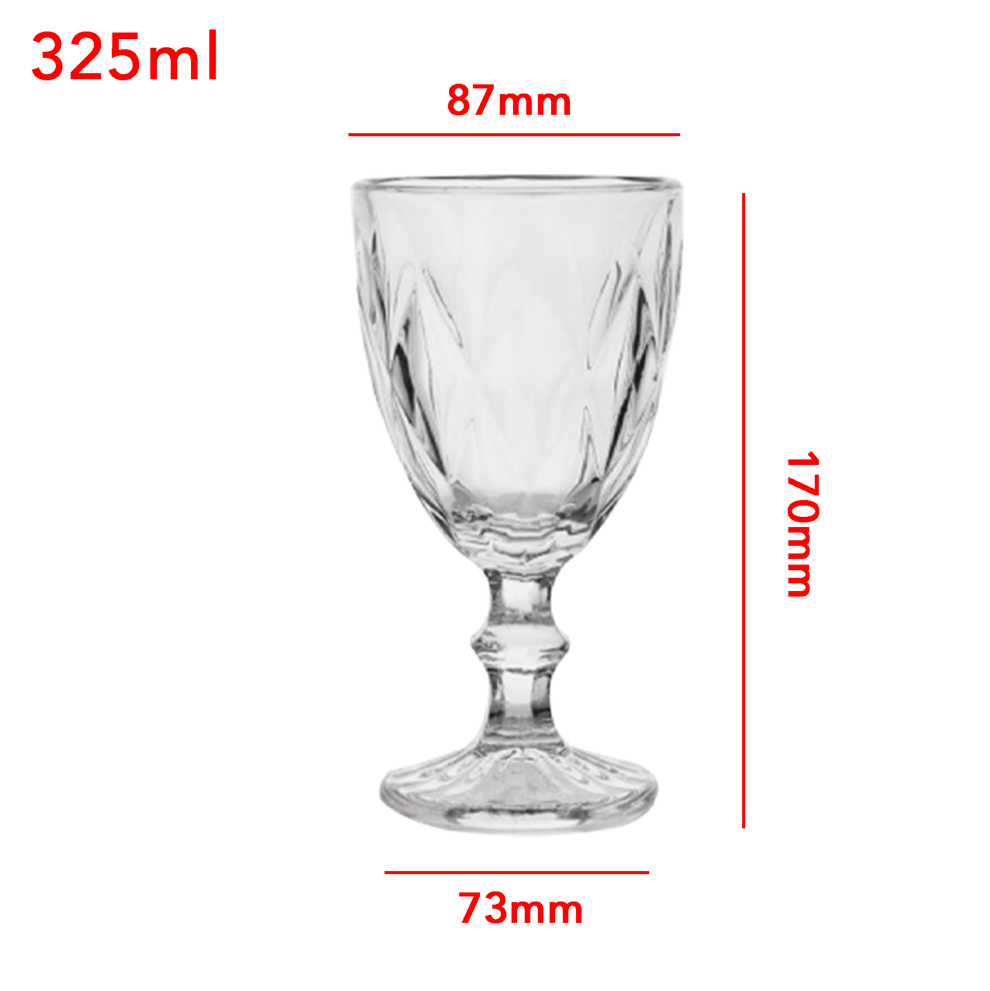 6-Piece Vintage-Cut Wine Glass Set
