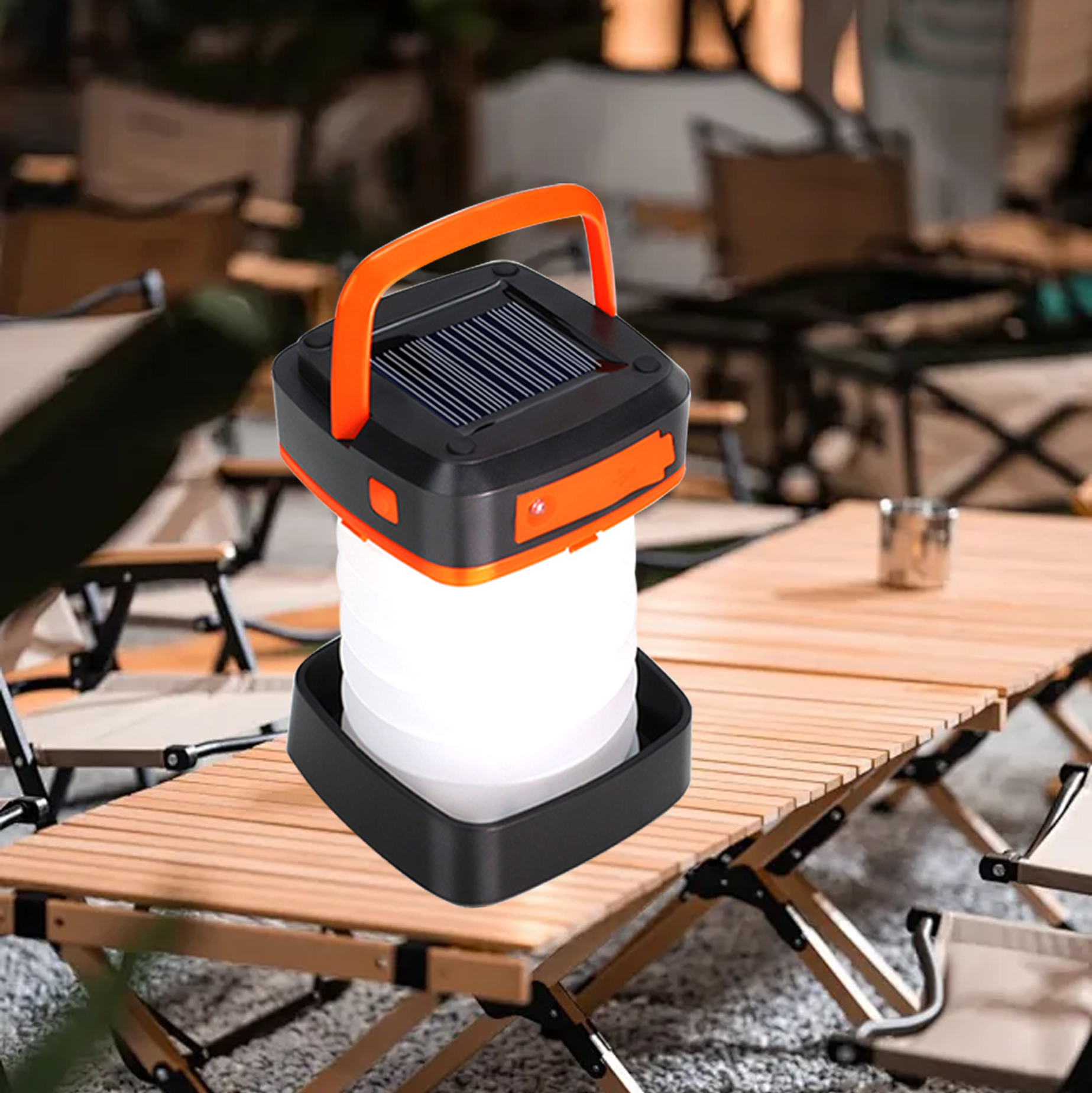Solar-Powered Collapsible LED Garden Lantern