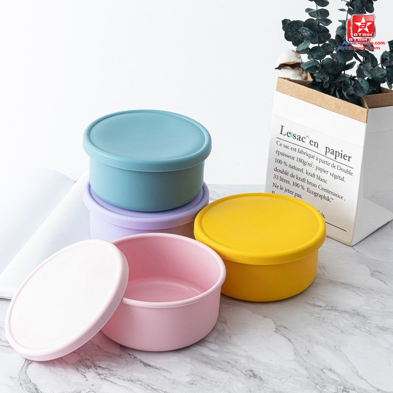 Reusable Silicone Collapsible Lunch Box Bento - Convenient And Eco-Friendly Food Storage Solution