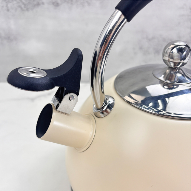 3L Cream-colored Stainless Steel Kettle