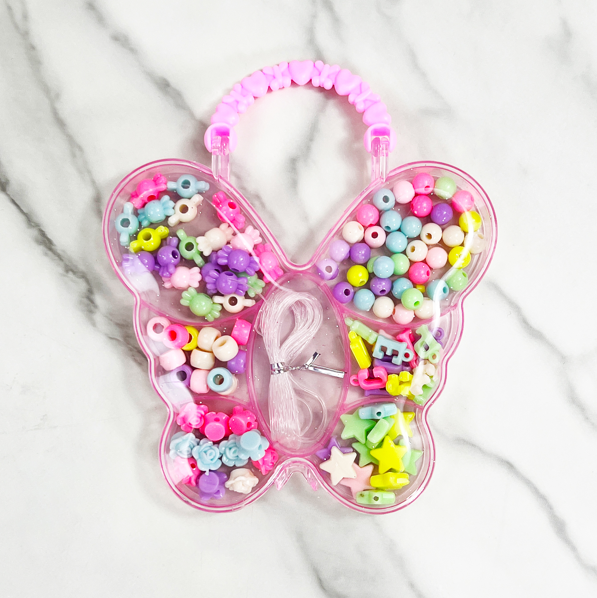 Butterfly-shaped DIY Bracelet & Necklace Making Kit for Kids