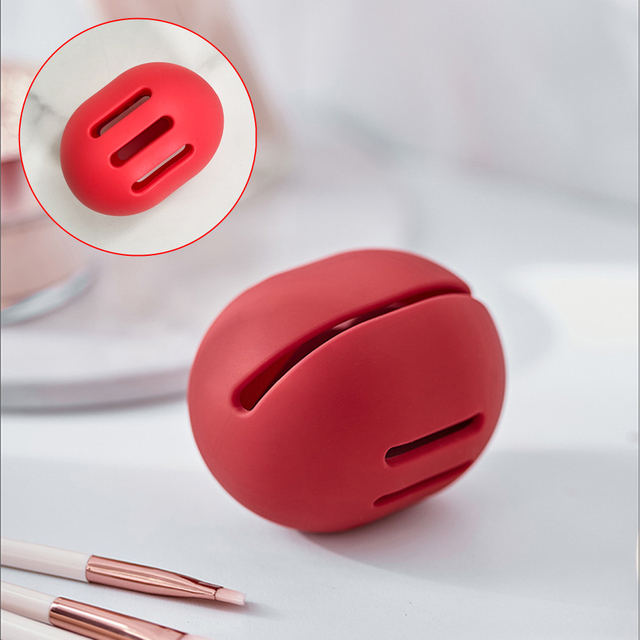 Red Silicone Makeup Sponge Holder