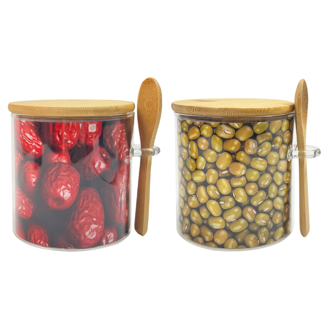 2-piece Glass Kitchen Storage Jars
