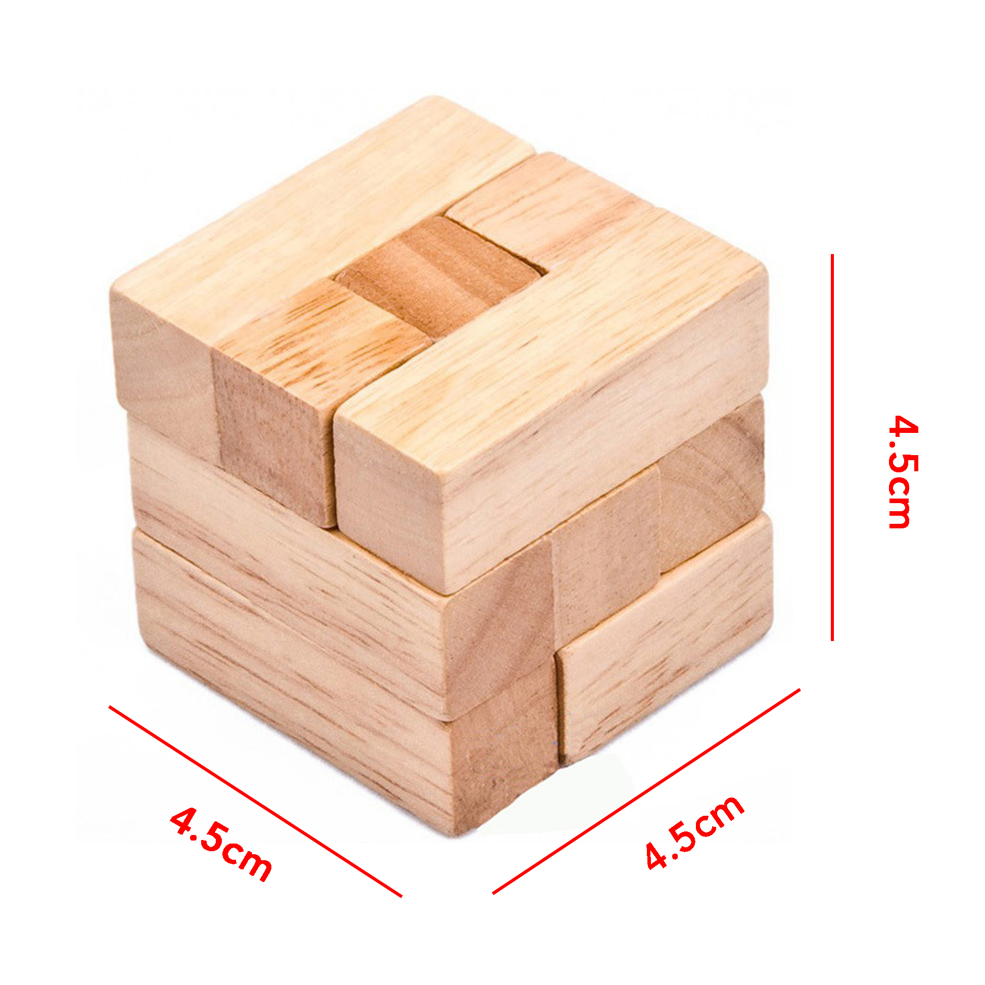 Wooden Cube Puzzle Set