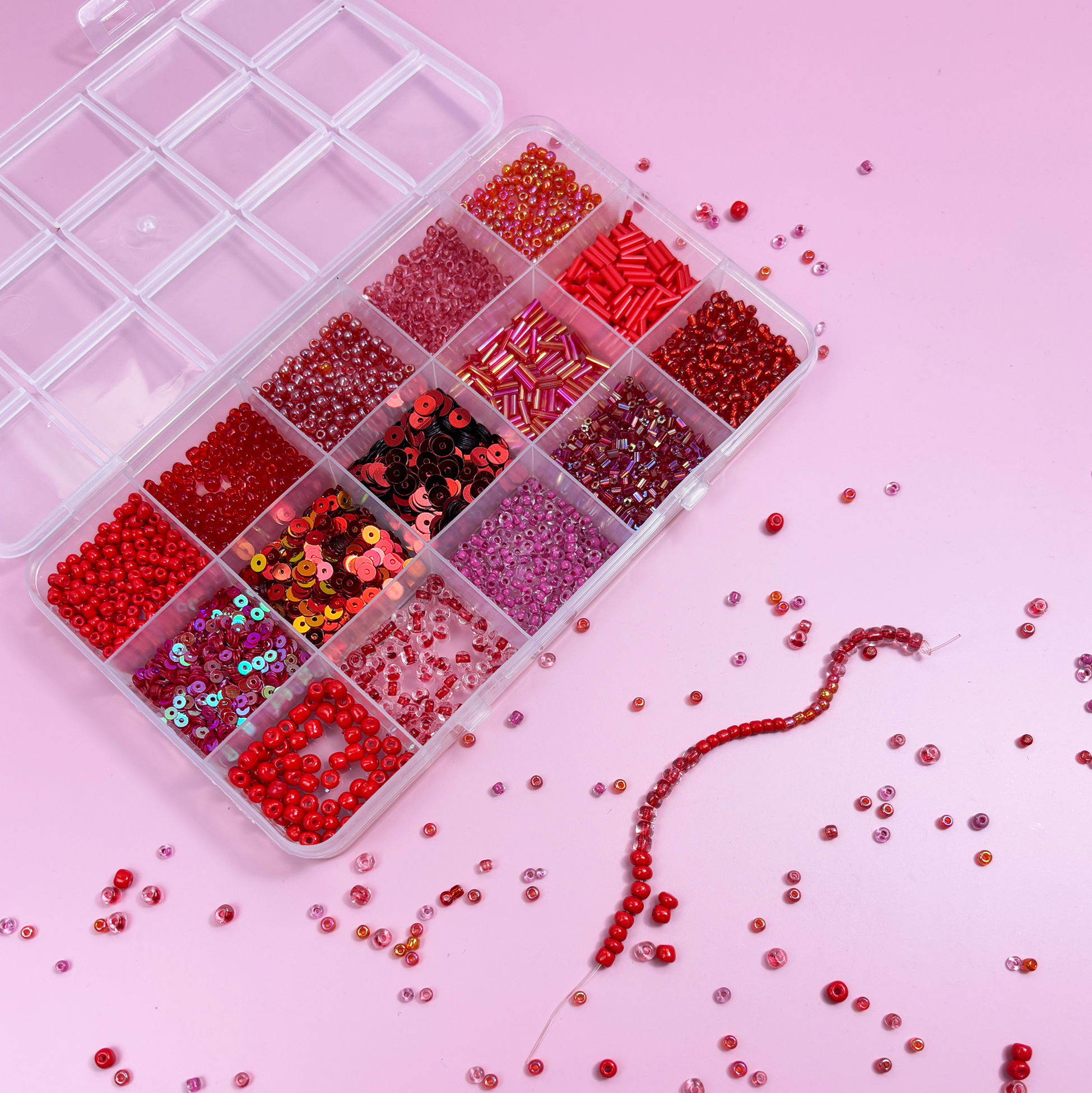 Red-themed DIY Jewelry Making Kit