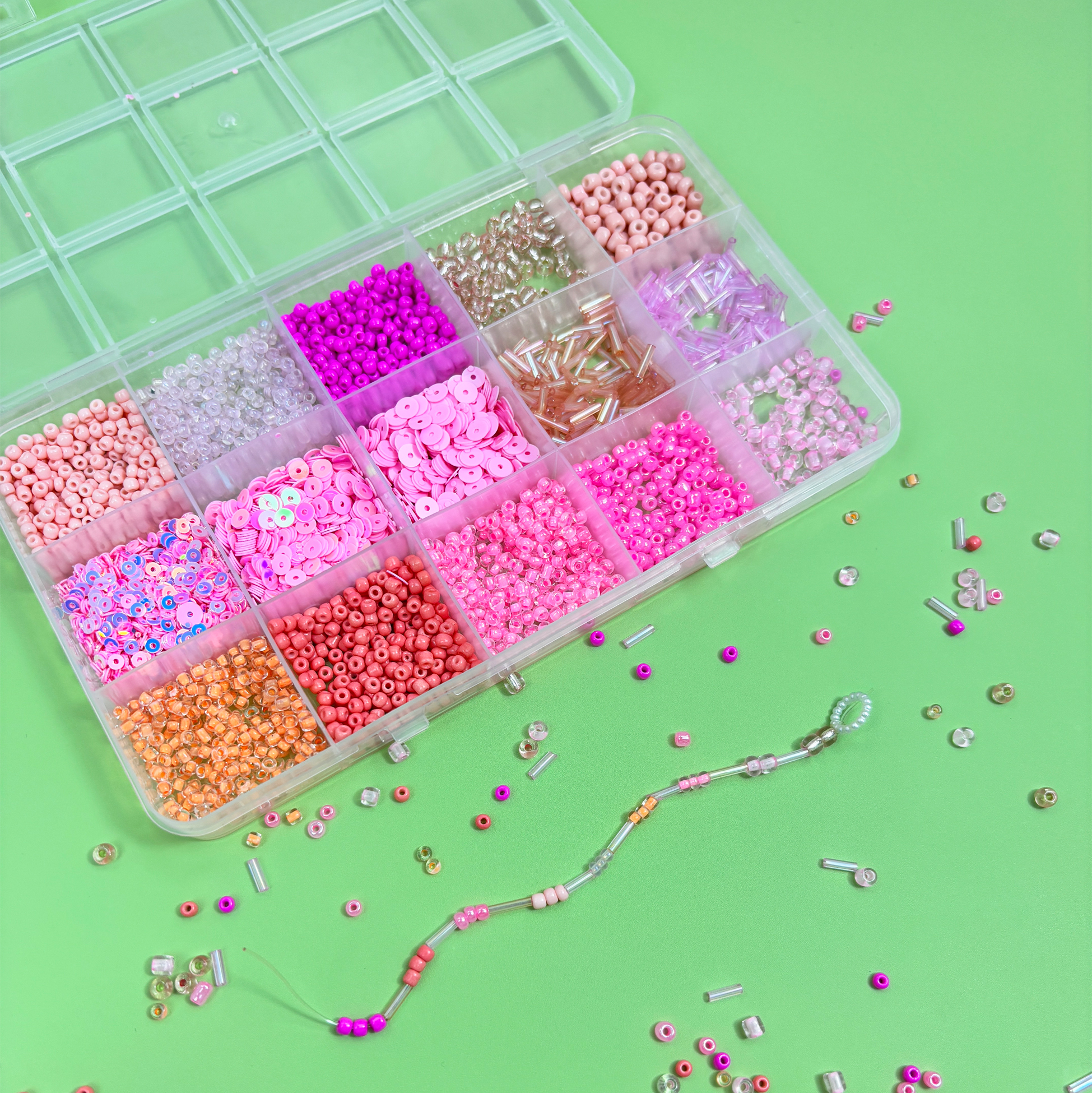 Pink-hued DIY Jewelry Making Kit