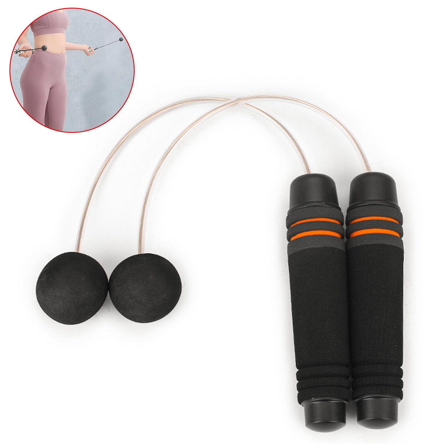 Professional Jump Rope 3 Colours Cordless Style Adjustable Jump Rope Bearing Steel Wire Sponge Handle Jump Rope
