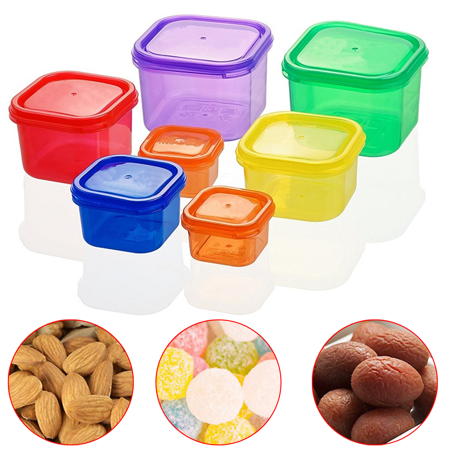 Multi Capacity Crisper Food Container Plastic Fresh-Keeping Box Set Fridge Multi Capacity Crisper Food Storage Box