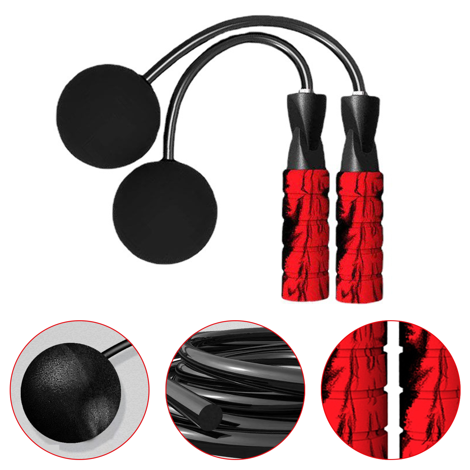 Fitness Jump Rope Tangle-Free Ball Bearing Cordless Wireless Skipping Jump Rope without Rope