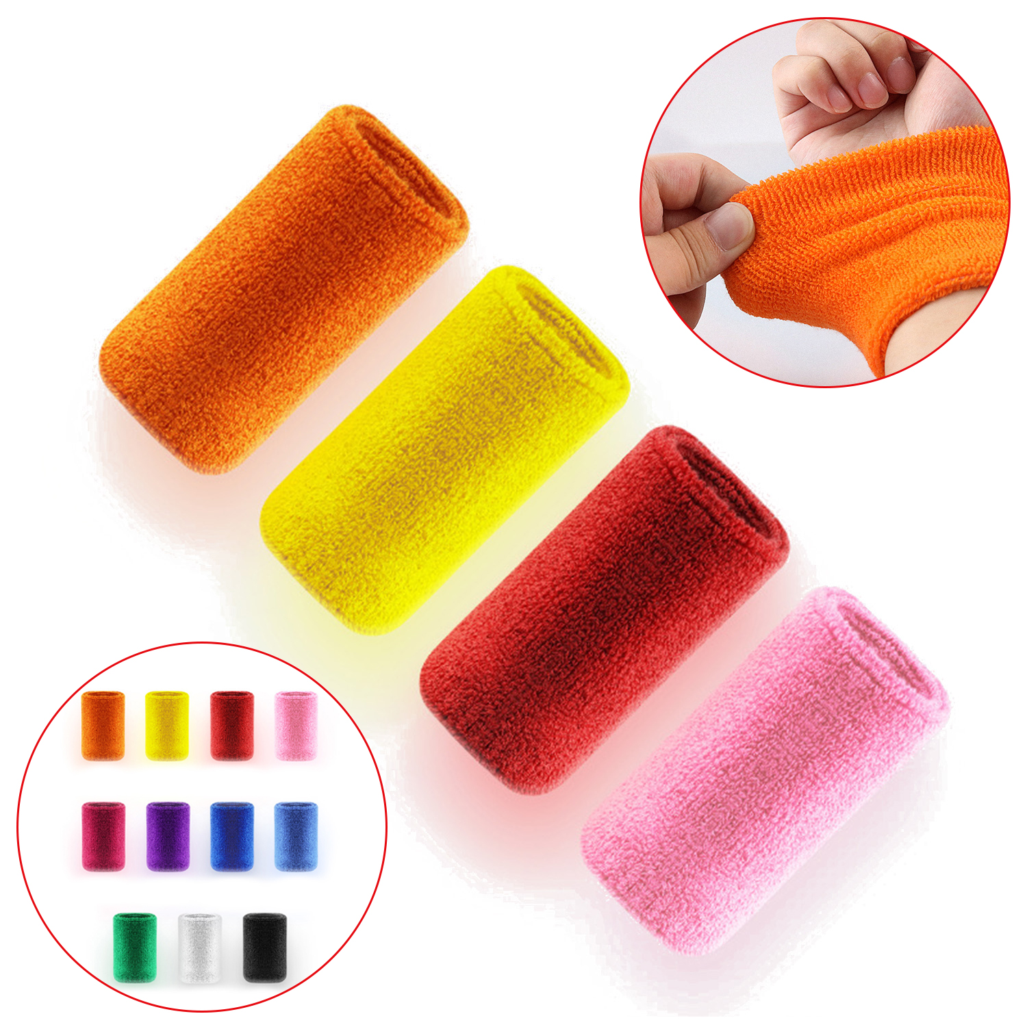 7.5*11CM Men Women Girls Knitted Elastic Sweat Sport Basketball Gym Sweatband Handband