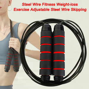 Professional Bearing 2.8M Length 4.5MM Diameter Steel Wire Fitness Weight-loss Exercise Adjustable Steel Wire Skipping