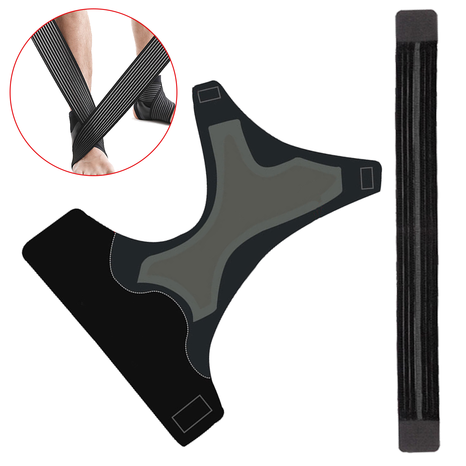 Ankle Brace Support Adjustable Elastic Compression Ankle Support Wrap Lightweight Ankle Brace For Sports