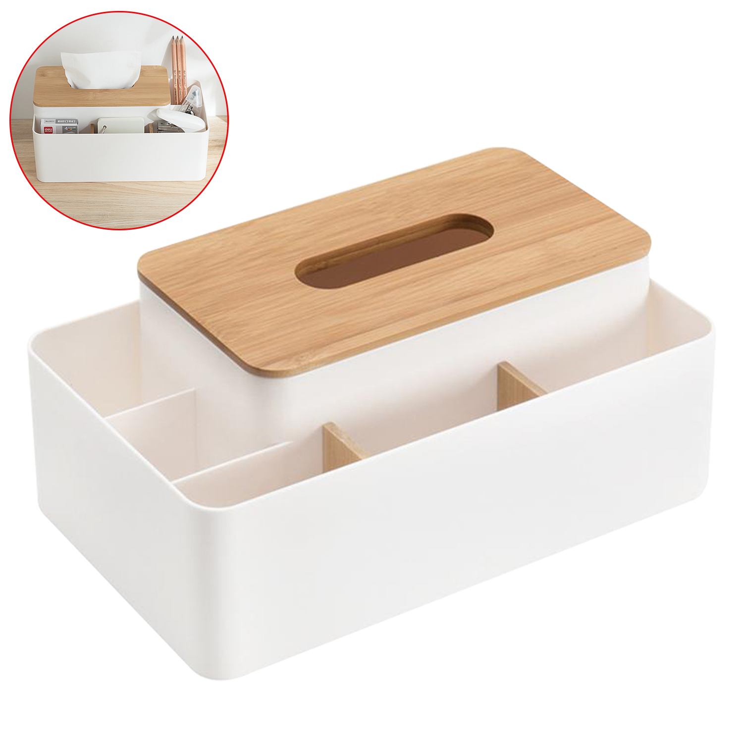 Tissue Box Remote Control Holder Makeup Cosmetic Storage Box Napkin Paper Container Desktop Organizer Home Decoration Tools