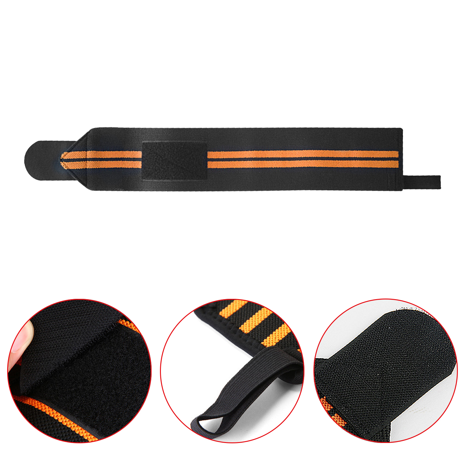 Fitness Wrist Wraps Bandages Fit Adjustable Wristband Elastic Wrist Wraps Bandages For Weightlifting Powerlifting Breathable Support