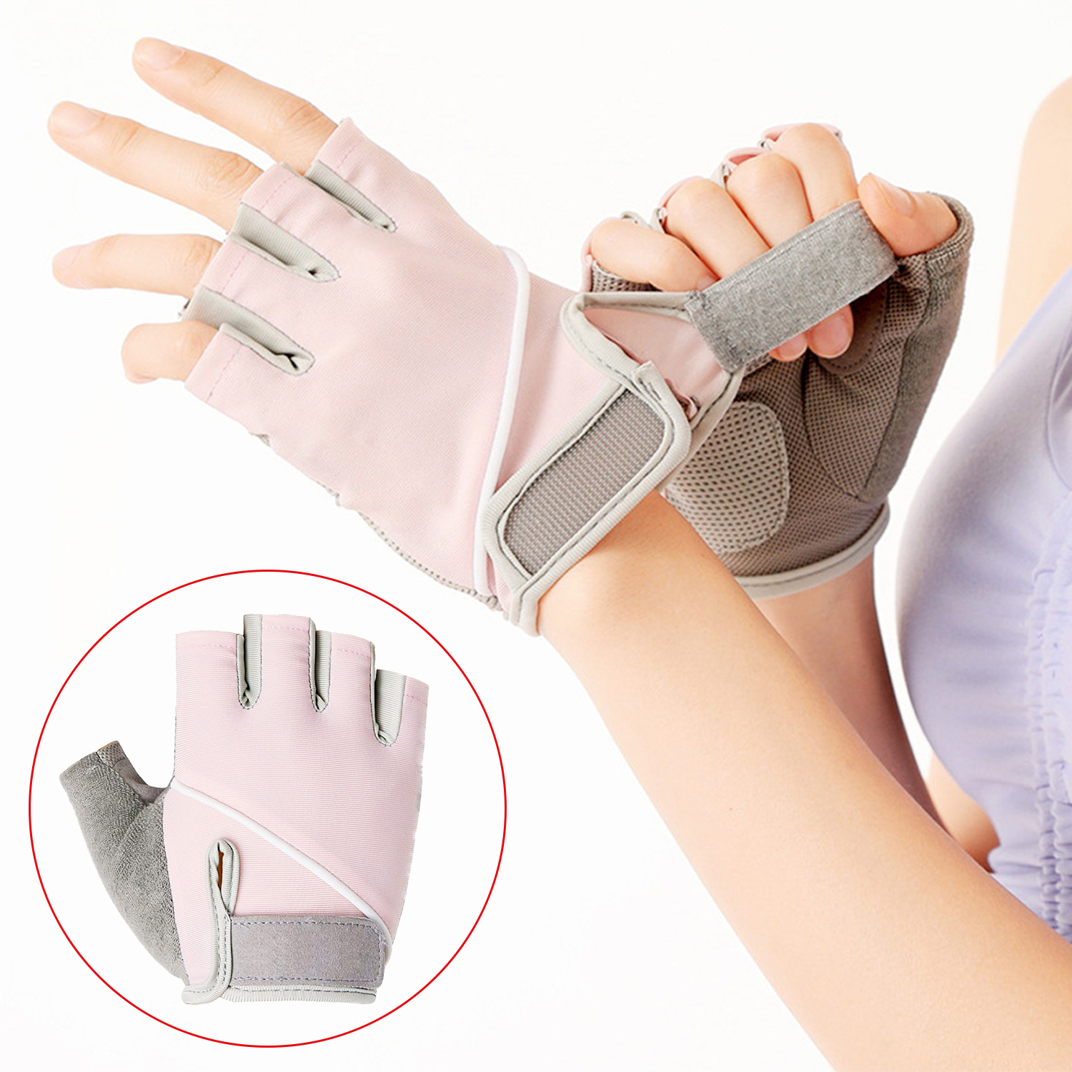 Sports Fitness Gloves Light Equipment Training Men And Women Half-finger Dumbbell Non-slip Wear-resistant Cycling Gloves