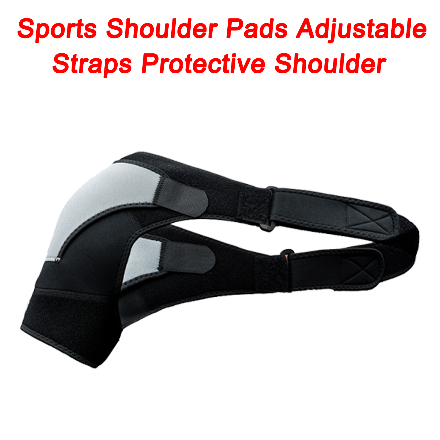 Sports Shoulder Pads Adjustable Straps Protective Shoulder Pads for Men And Women with Strained Shoulder Pain Shoulder Pads