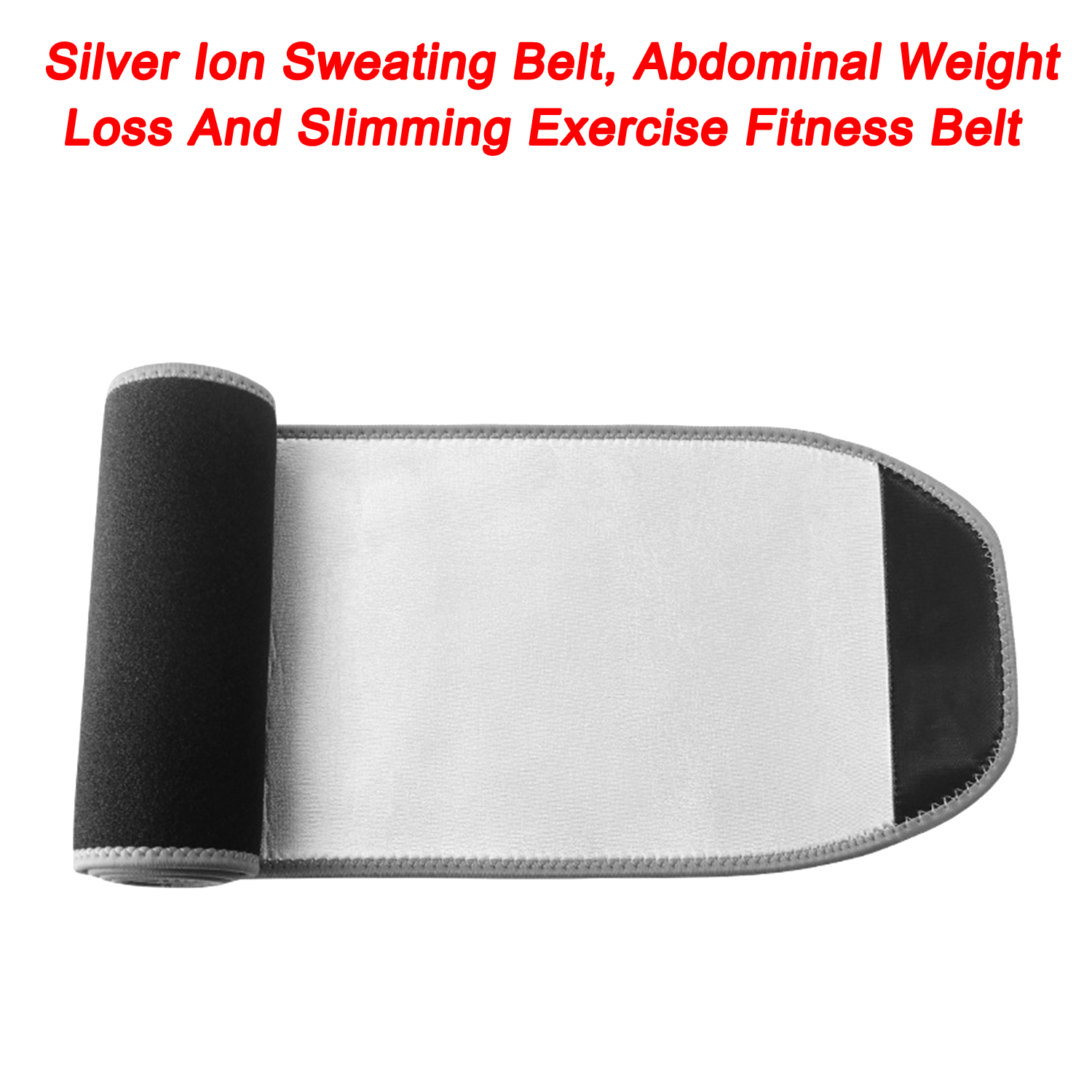 Waist Support Belt Silver Ion Sweating Belt Men And Women Fat Burning Thin Belly Sweating Abdominal Weight Loss Thin Sports Fitness Belt