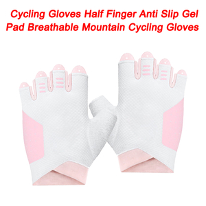 Cycling Gloves Half Finger Anti Slip Gel Pad Breathable Mountain Cycling Gloves