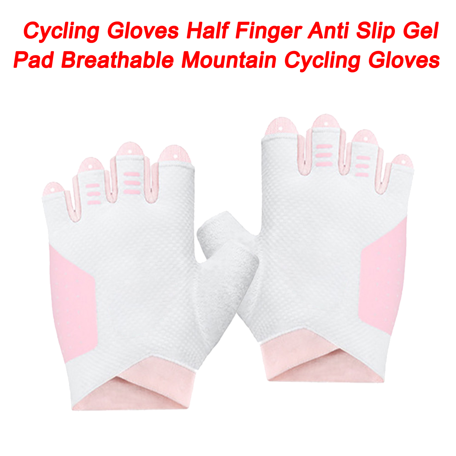 Cycling Gloves Half Finger Anti Slip Gel Pad Breathable Mountain Cycling Gloves