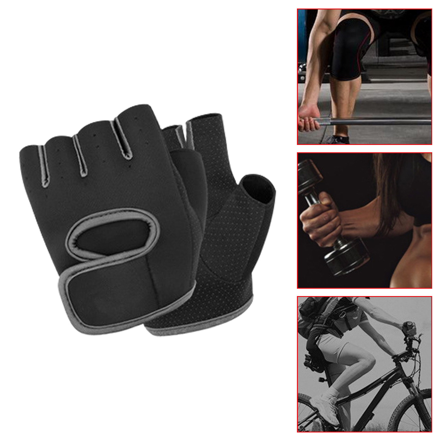 Training Fitness Gloves Adjustable Weight Training Weight Lifting Bodybuilding Fitness Gloves Gym Hand Gloves