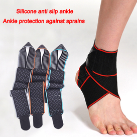Bandage Wrapped Around Ankle Support Basketball Football Running Ankle Protection Anti-sprain Silicone Non-slip Ankle Support Men And Women