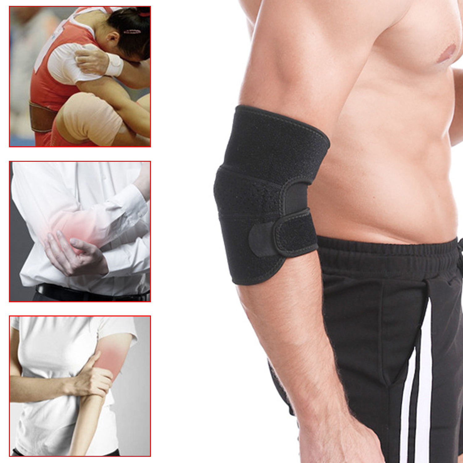 Protective Elbow Pad Sports Breathable Adjustable Basketball Running Elbow Pad