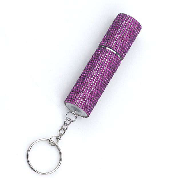 Mini Perfume Atomizer Bottle with Diamond Accent