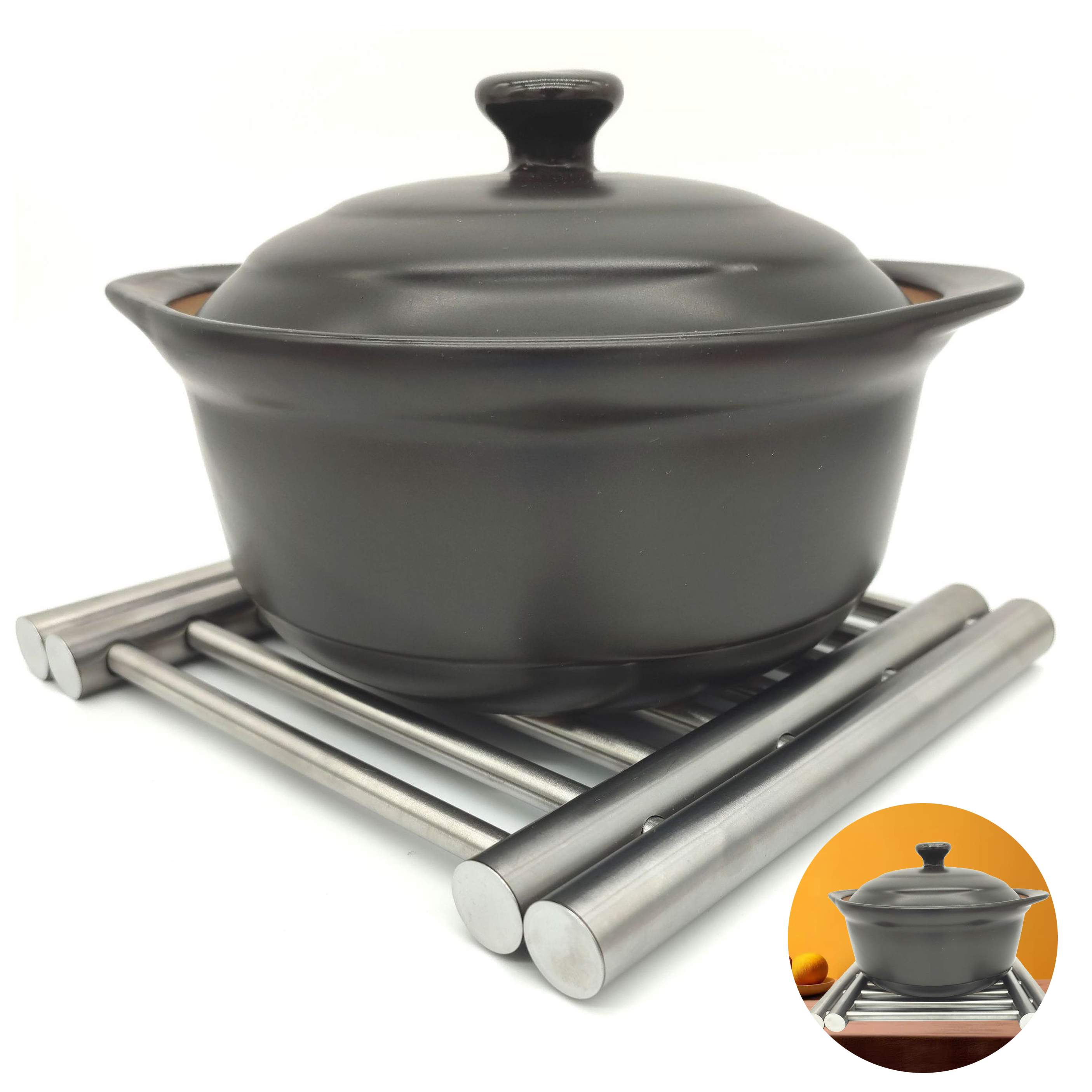Foldable Stainless Steel Pot Stand