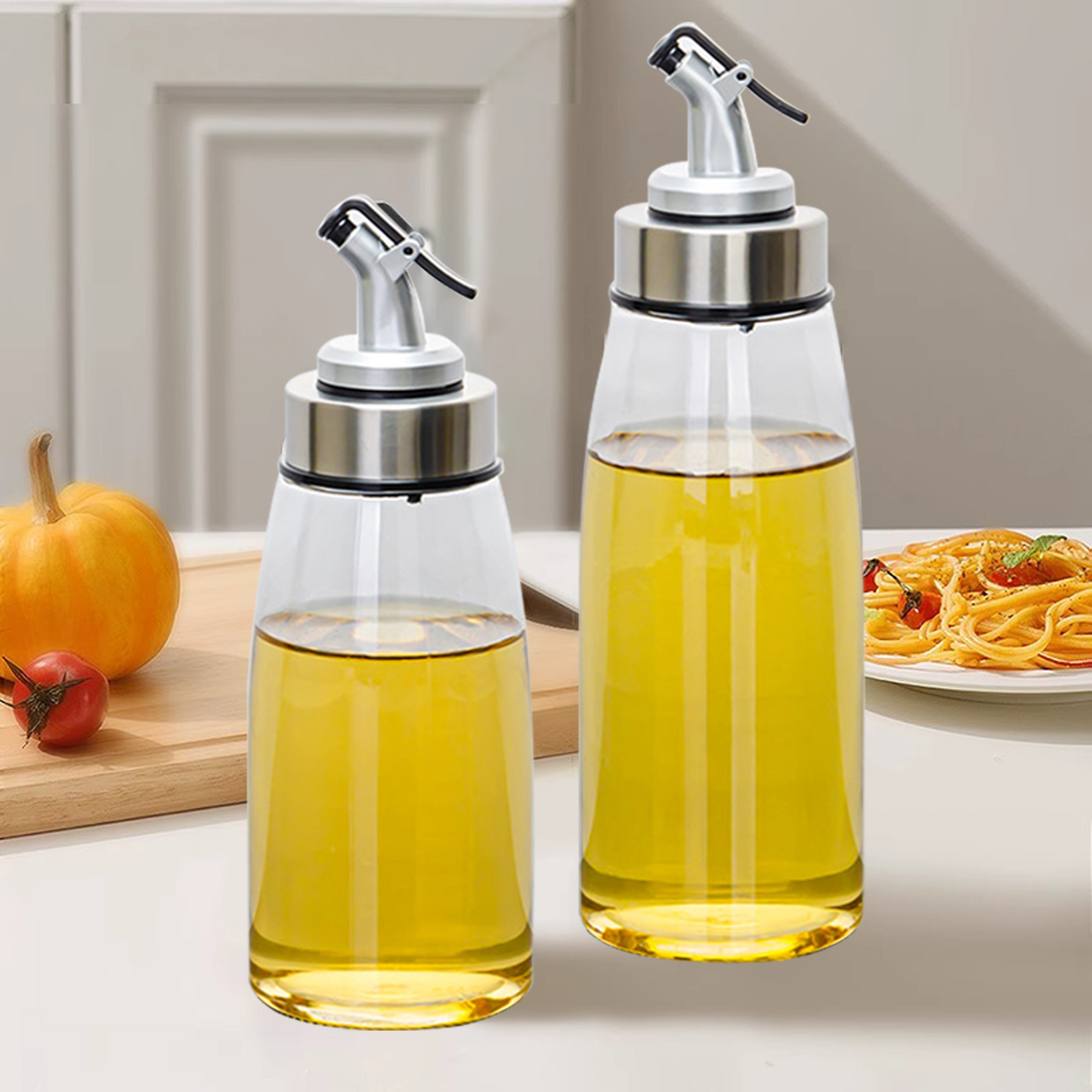 Acrylic Oil And Vinegar Dispenser