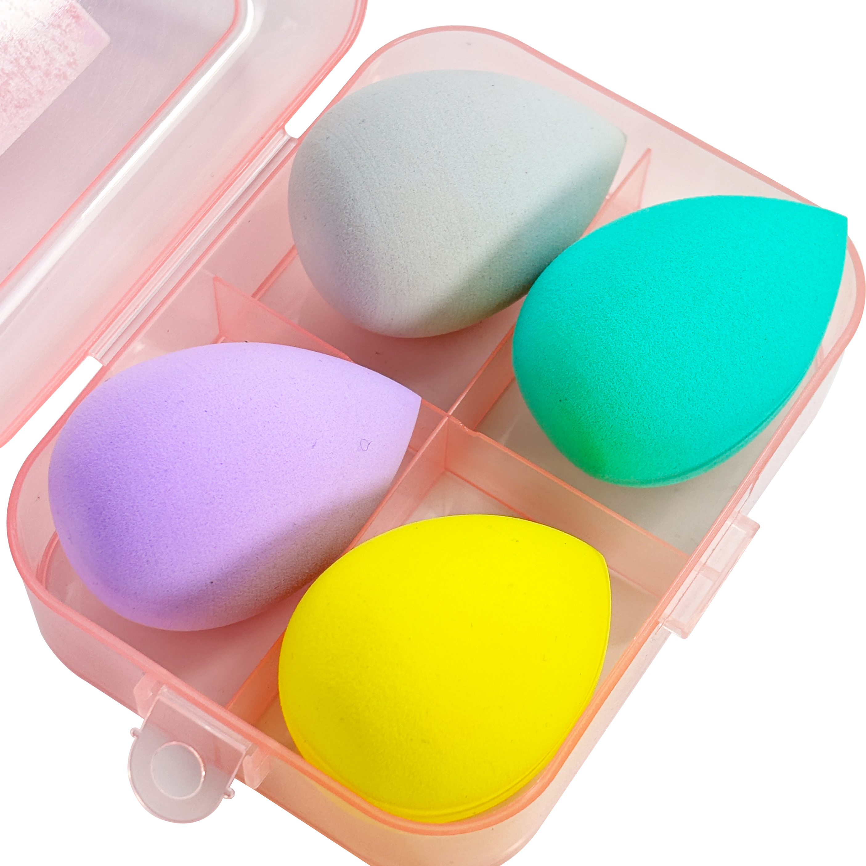 4 Makeup Sponges with 1 Storage Box