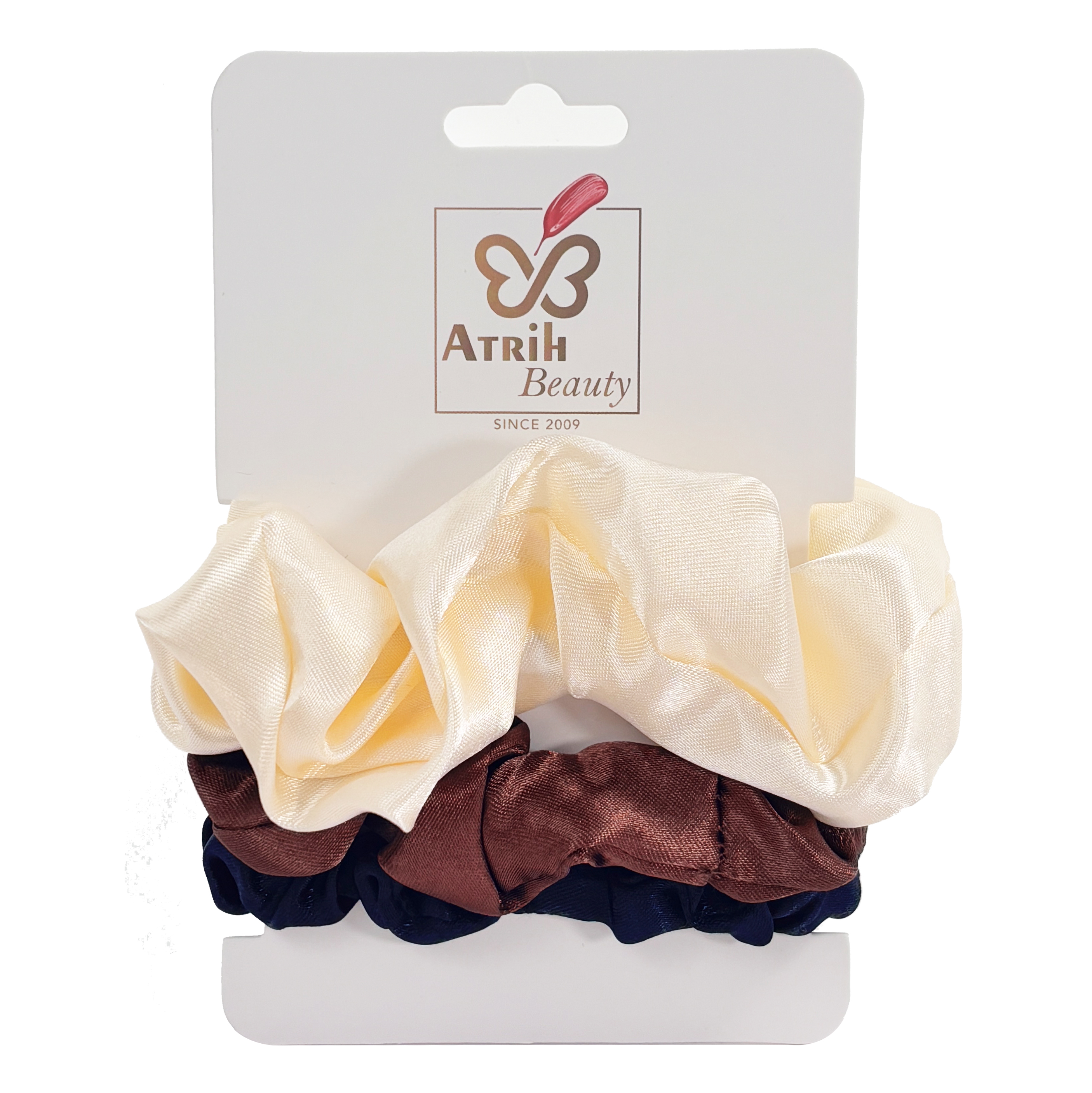 3-Piece Multi-Pattern Hairbands Set with Creative Card Packaging