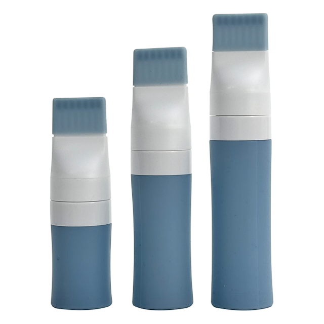 Silicone Hair Care Bottle with Massaging Comb