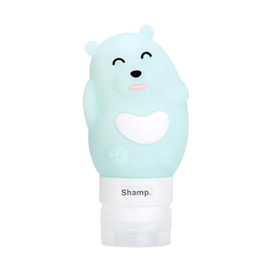 Bear-Shaped Silicone Lotion Dispenser Bottle