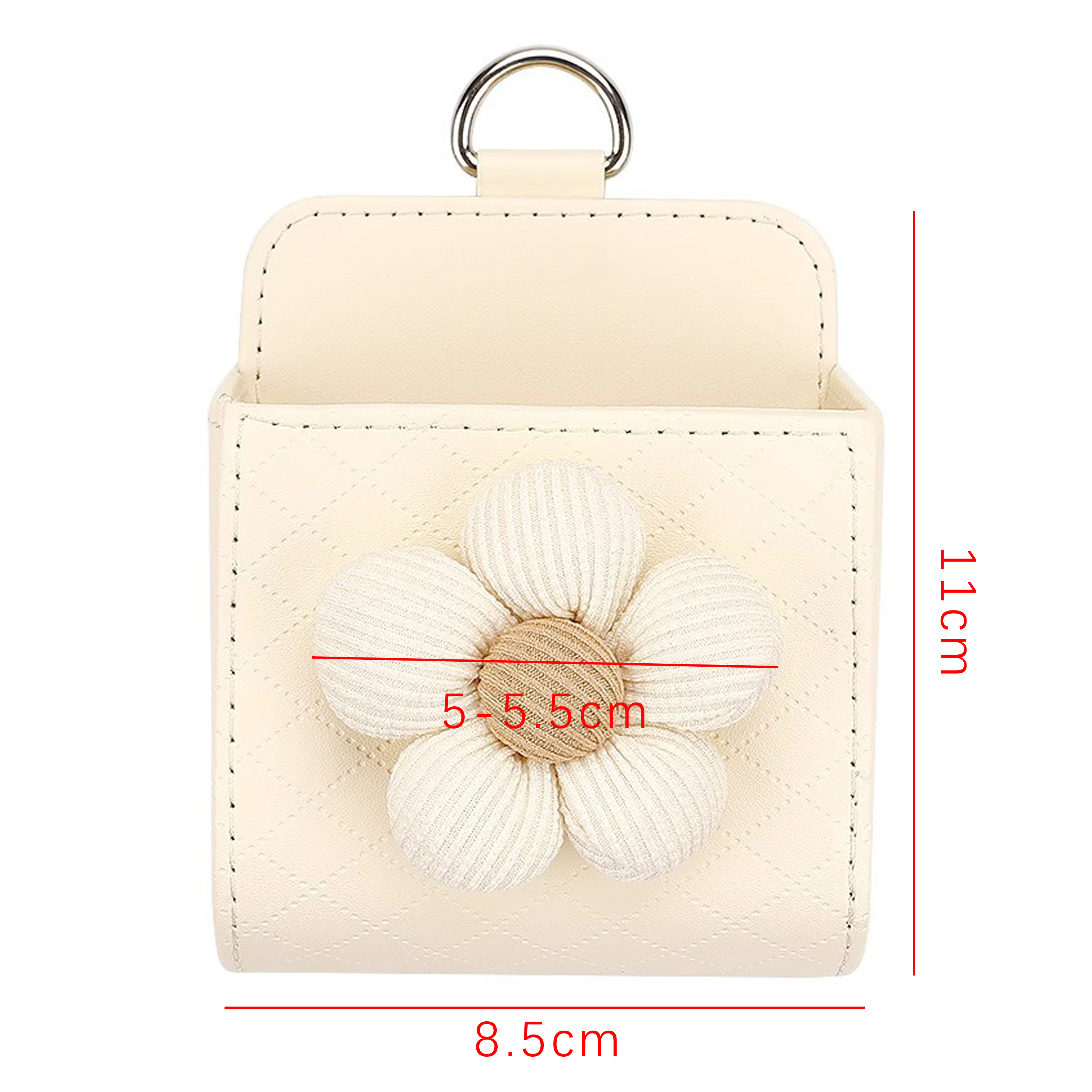 PU Leather Car Air Vent Storage Box
