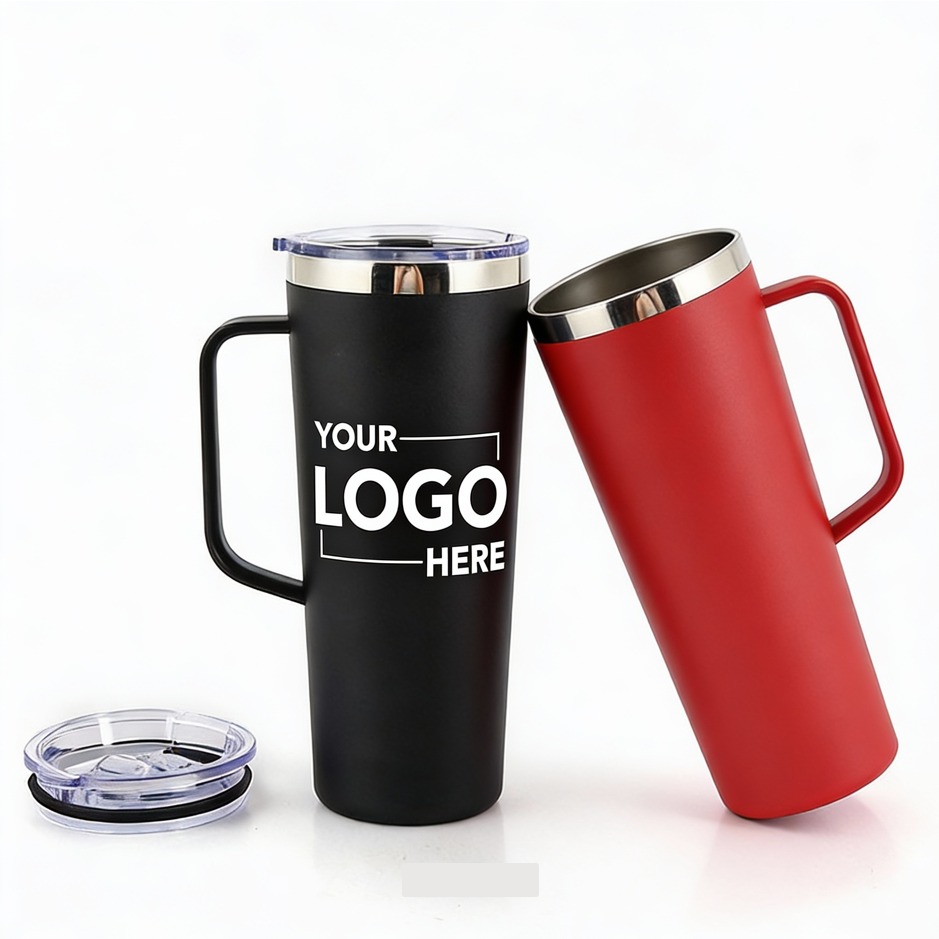 24oz Custom Logo Stainless Steel Tumbler Double-walled Insulated Travel Mug