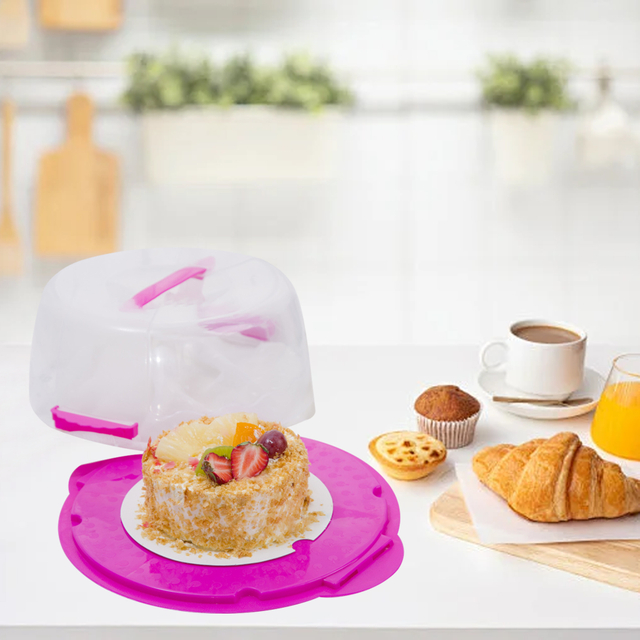 Handheld Cake Carrier Storage Box Portable Cake Storage Container with Handle