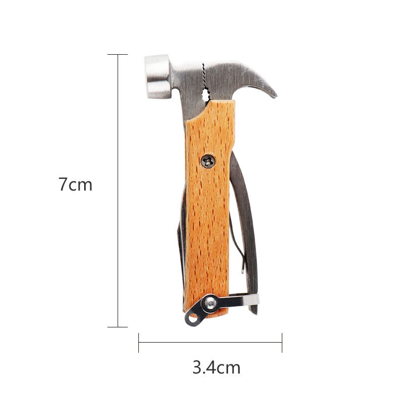 Mini Hammer Multi-tool Keychain Pocket-sized Emergency Tool Keyring