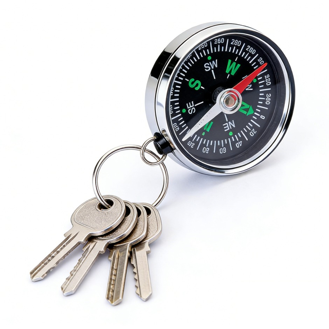 Compass Keychain Pocket Compass