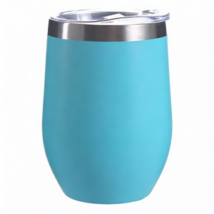 12oz Stainless Steel Wine Tumbler Turquoise Insulated Drinkware