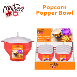 Collapsible Silicone Popcorn Bowl Microwave Popcorn Bowl