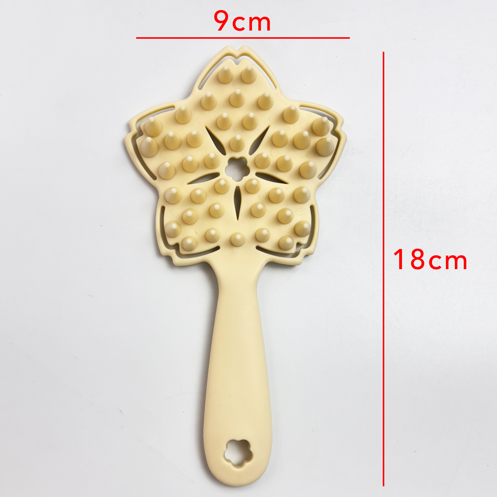 Beige Cherry Blossom Vented Hair Brush