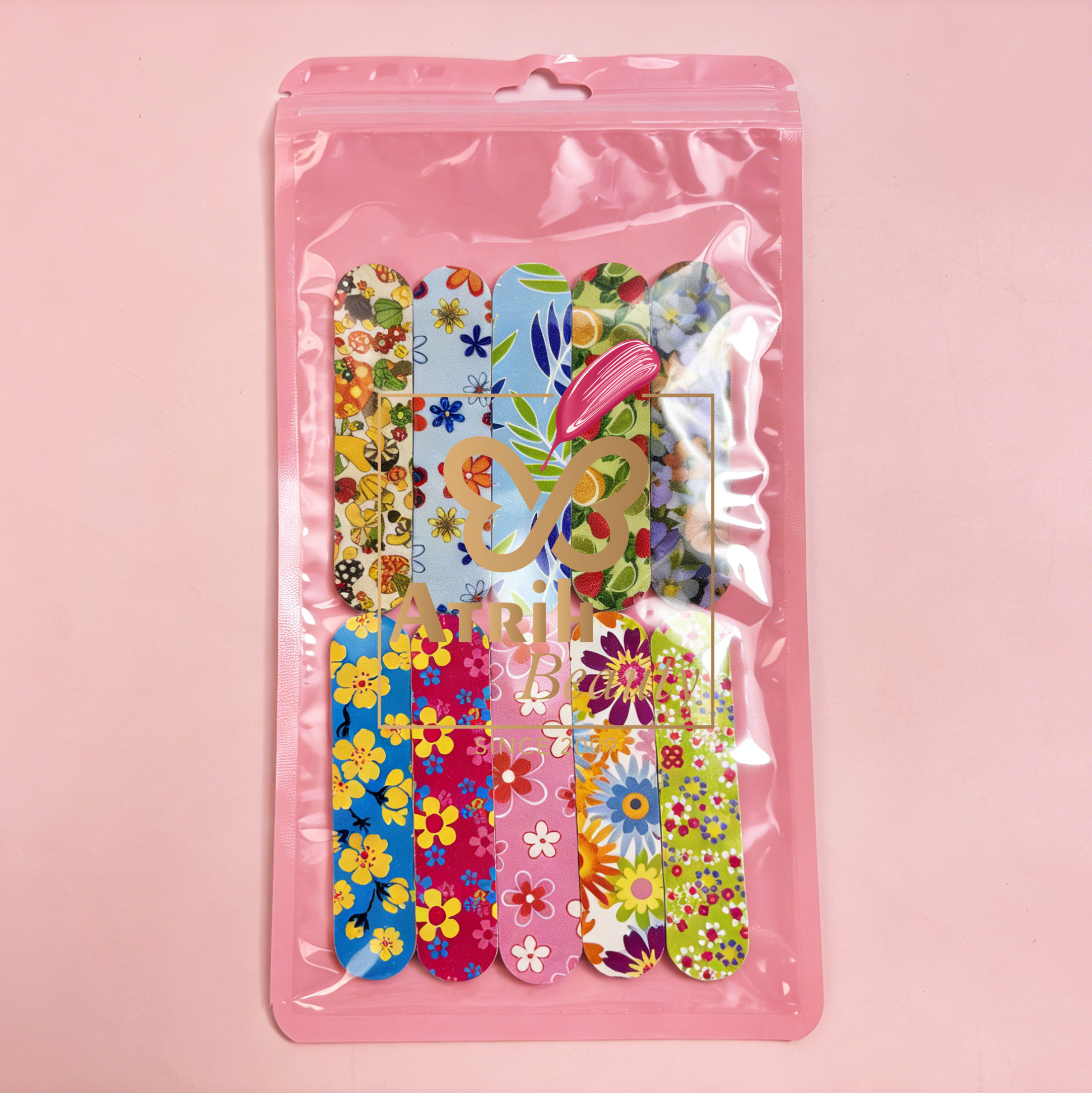 Set of 5 Trendy Pattern Nail File