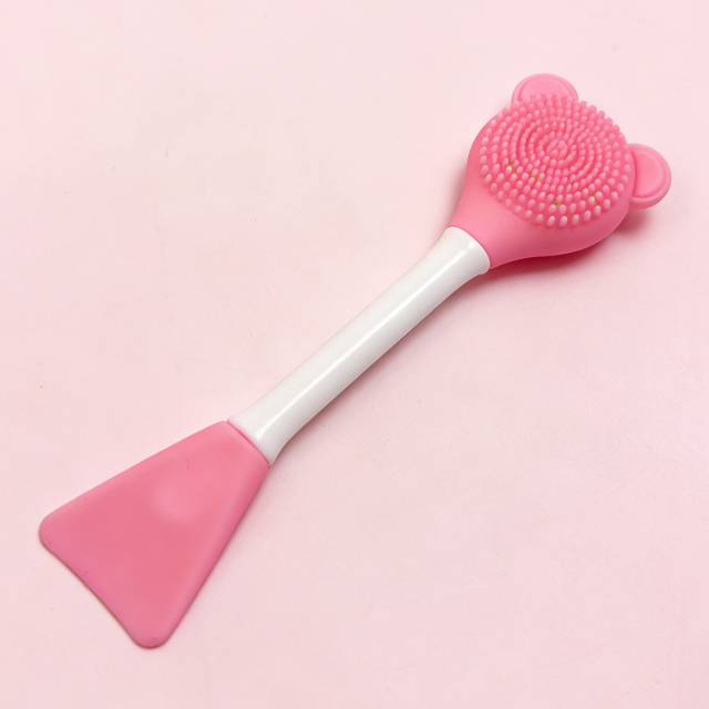 Cute Bear Ear Silicone Face Mask Brush