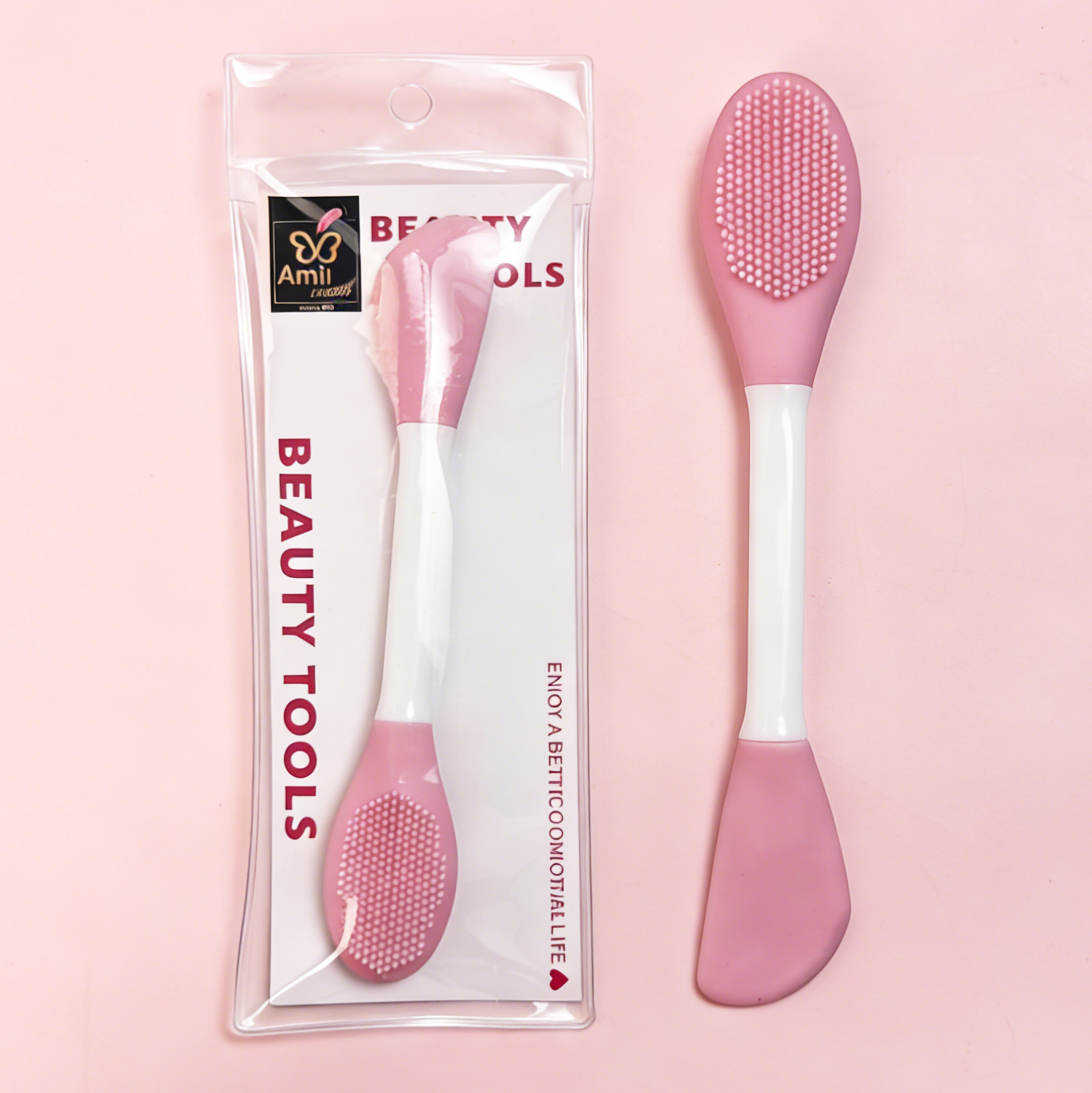Dual-Ended Silicone Face Mask Brush