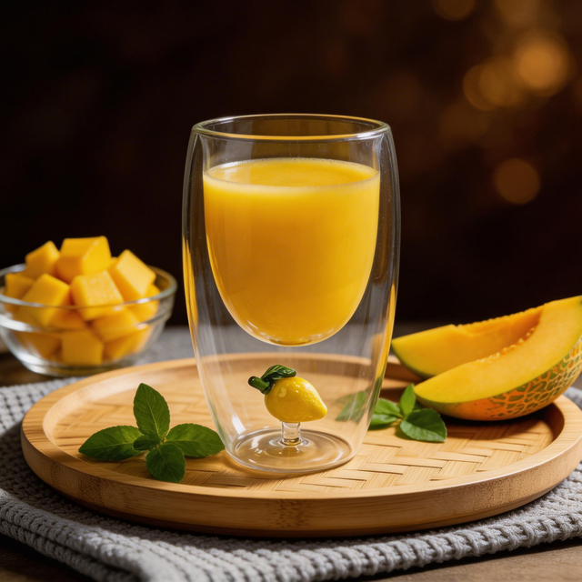 Set of 2 300ml Lemon Double Wall Glass Cup